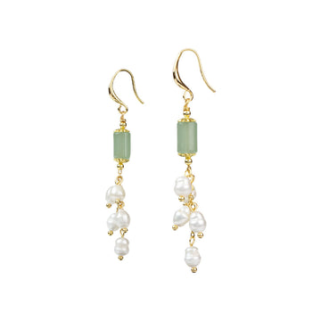 Jade Pearl Earrings